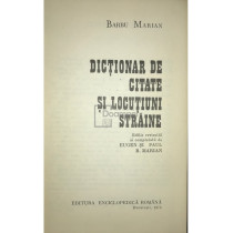 Dictionar de citate si locutiuni straine