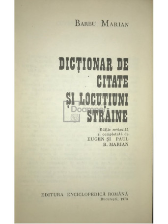 Dictionar de citate si locutiuni straine