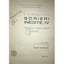 Scrieri inedite, vol. IV