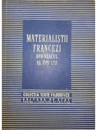 Materialistii francezi din veacul al XVIII-lea