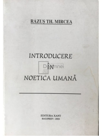 Introducere in noetica umana (dedicatie)