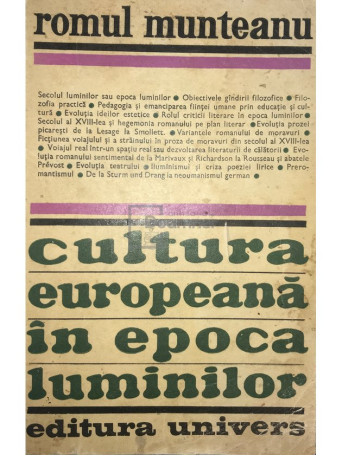 Cultura europeana in epoca luminilor