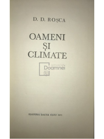 Oameni si climate