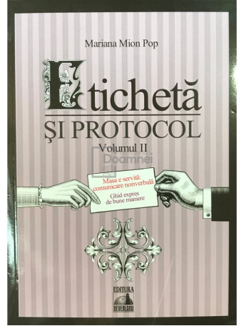 Mariana Mion Pop - Eticheta si protocol, vol. 2 - 2021 - Brosata