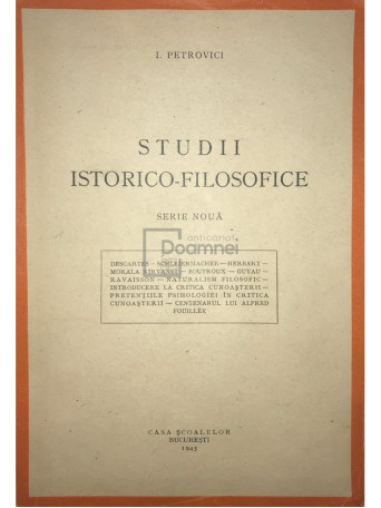 Studii istorico-filosofice