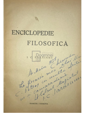 Enciclopedie filosofica (dedicatie)