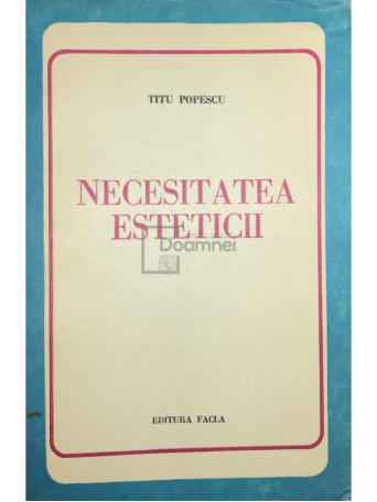 Necesitatea esteticii