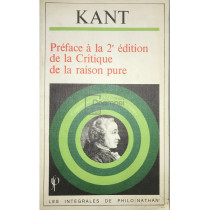 Preface a la 2e edition de la Critique de la raison pure