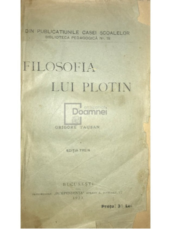 Filosofia lui Plotin (ed. 3)