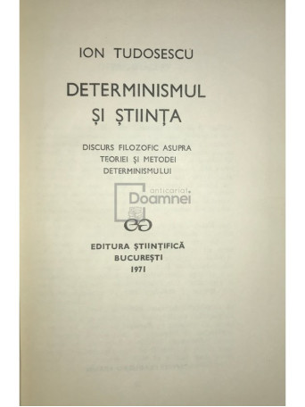 Determinismul si stiinta