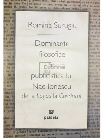 Dominante filosofice in publicistica lui Nae Ionescu