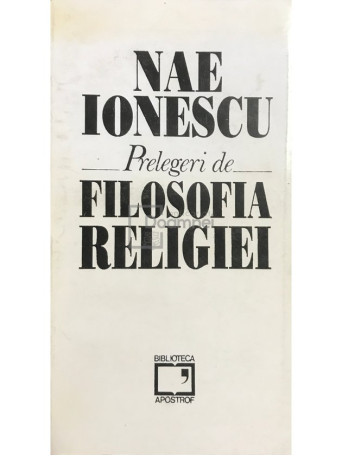 Prelegeri de filosofia religiei