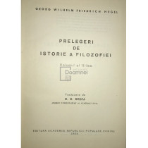 Prelegeri de istorie a filozofiei, vol. 2