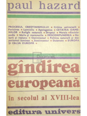 Gandirea europeana in secolul al XVIII-lea