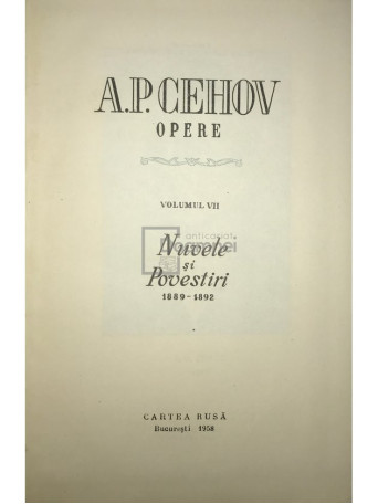 A. P. Cehov - Opere, vol. 7 - 1958 - Cartonata