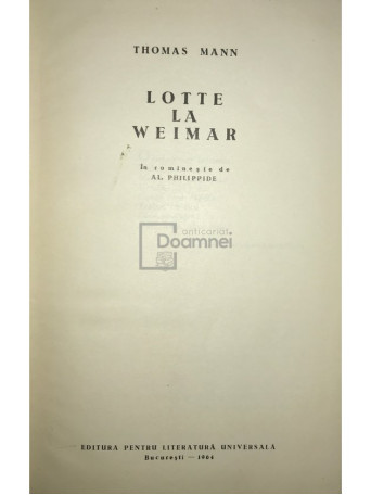 Lotte la Weimar