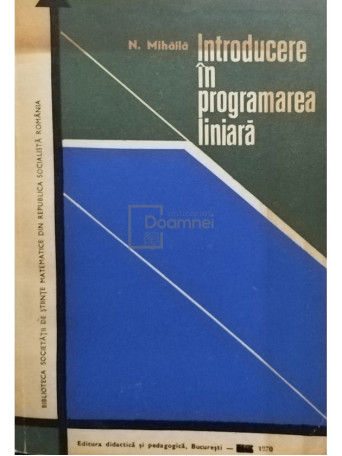 Introducere in programarea liniara