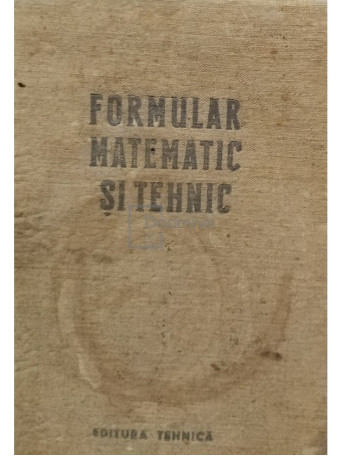 Formular matematic si tehnic