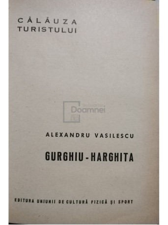 Alexandru Vasilescu - Gurghiu Harghita - 1964 - Brosata