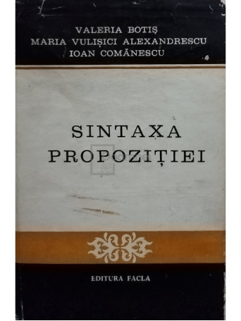 Sintaxa propozitiei