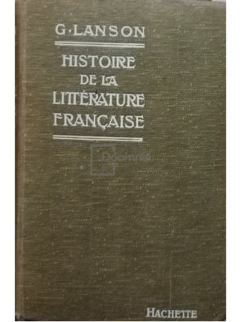 Histoire de la litterature francaise