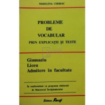 Probleme de vocabular prin explicatii si teste