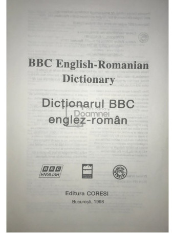 BBC English-Romanian Dictionary - 1998 - Cartonata