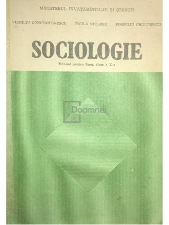 Sociologie. Manual pentru liceu, clasa a X-a