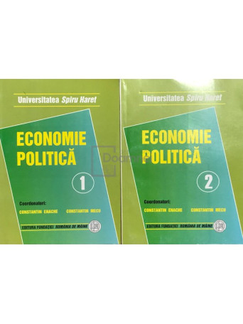 Constantin Enache - Economie politica, 2 vol. - 2009 - Brosata