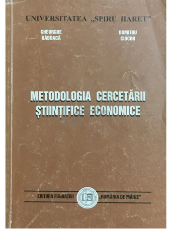 Metodologia cercetarii stiintifice economice