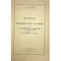 Memoire du Gouvernement Royal de Roumanie