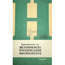 Introducere in metodologia investigatiei sociologice