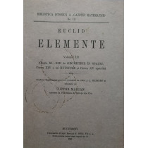 Euclid elemente, vol. III (Cartile XI - XIII de geometrie in spatiu)