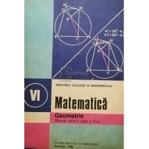 Matematica - Manual pentru clasa a VI-a, geometrie