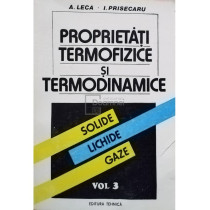 Proprietati termofizice si termodinamice, vol. 3