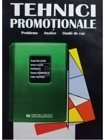 Virgil Balaure - Tehnici promotionale - 1999 - brosata