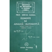 Elemente de analiza matematica pentru clasa a XI-a, partea a doua