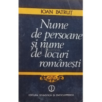 Nume de persoane si nume de locuri romanesti