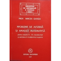 Probleme de algebra si analiza matematica