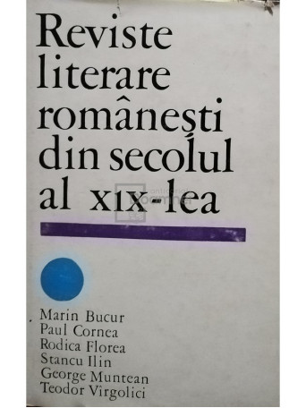 Reviste literare romanesti din secolul al XIX-lea