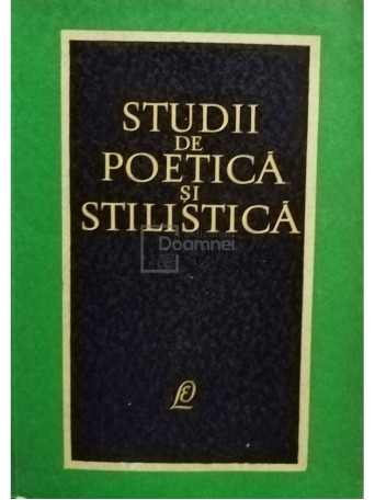 Studii de poetica si stilistica