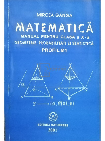 Matematica - Manual pentru clasa a X-a, profil M1