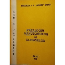 Catalogul manuscriselor si scrisorilor (semnata)