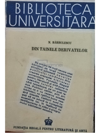 Din tainele derivatelor