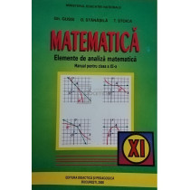 Matematica - Elemente de analiza matematica, manual pentru clas a XI-a