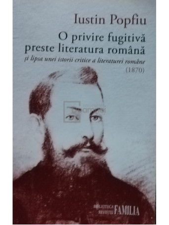 O privire fugitiva preste literatura romana