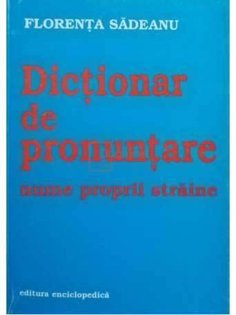 Dictionar de pronuntare - Nume proprii straine