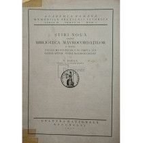 Stiri noua despre Biblioteca Mavrocordatilor si despre vieata Munteneasca in timpul lui Constantin Voda-Mavrocordat