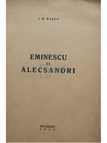 Eminescu si Alecsandri