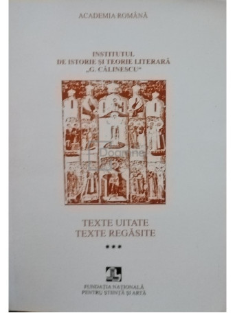 Texte uitate - Texte regasite